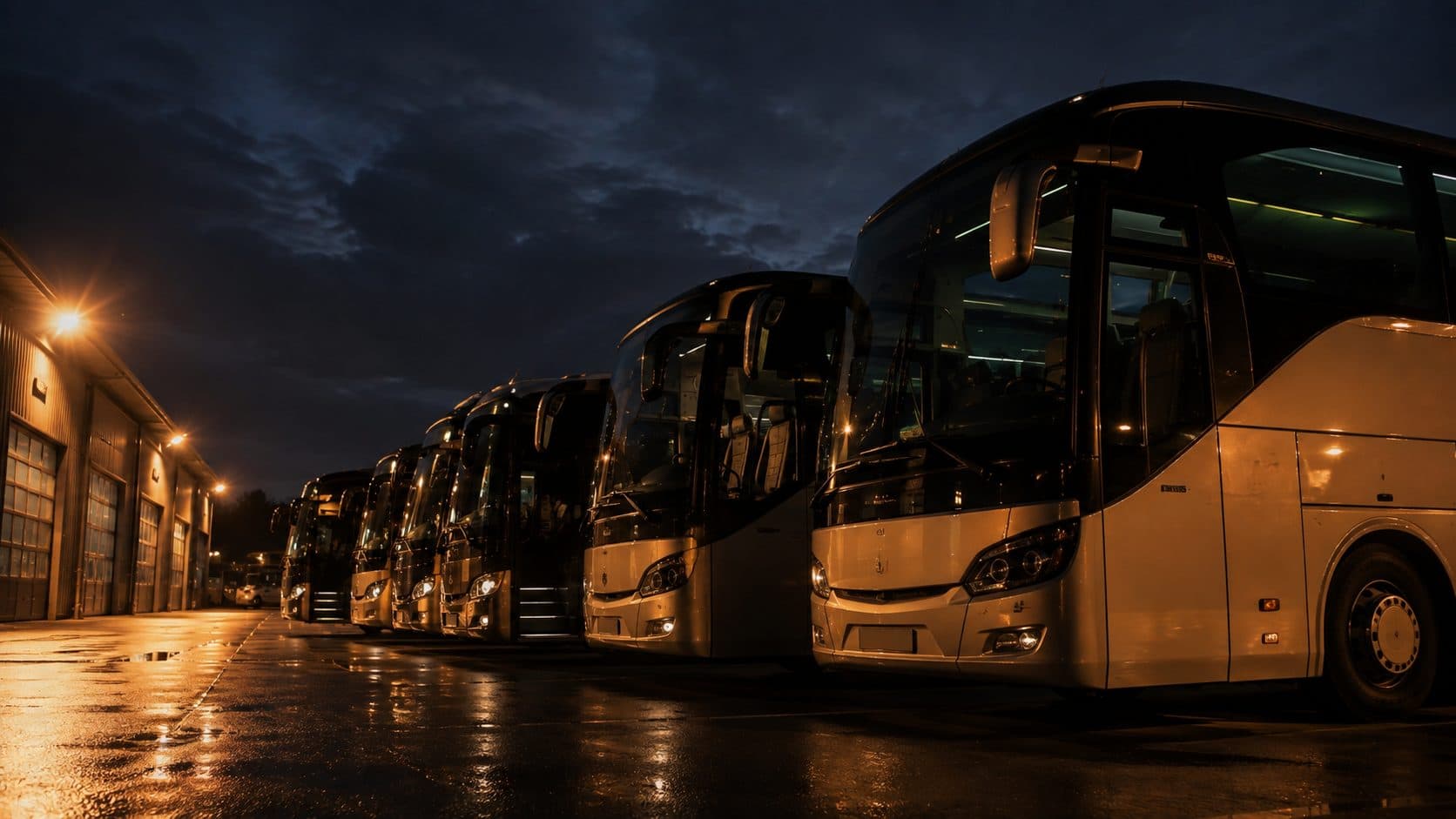 Flotte d'autocars