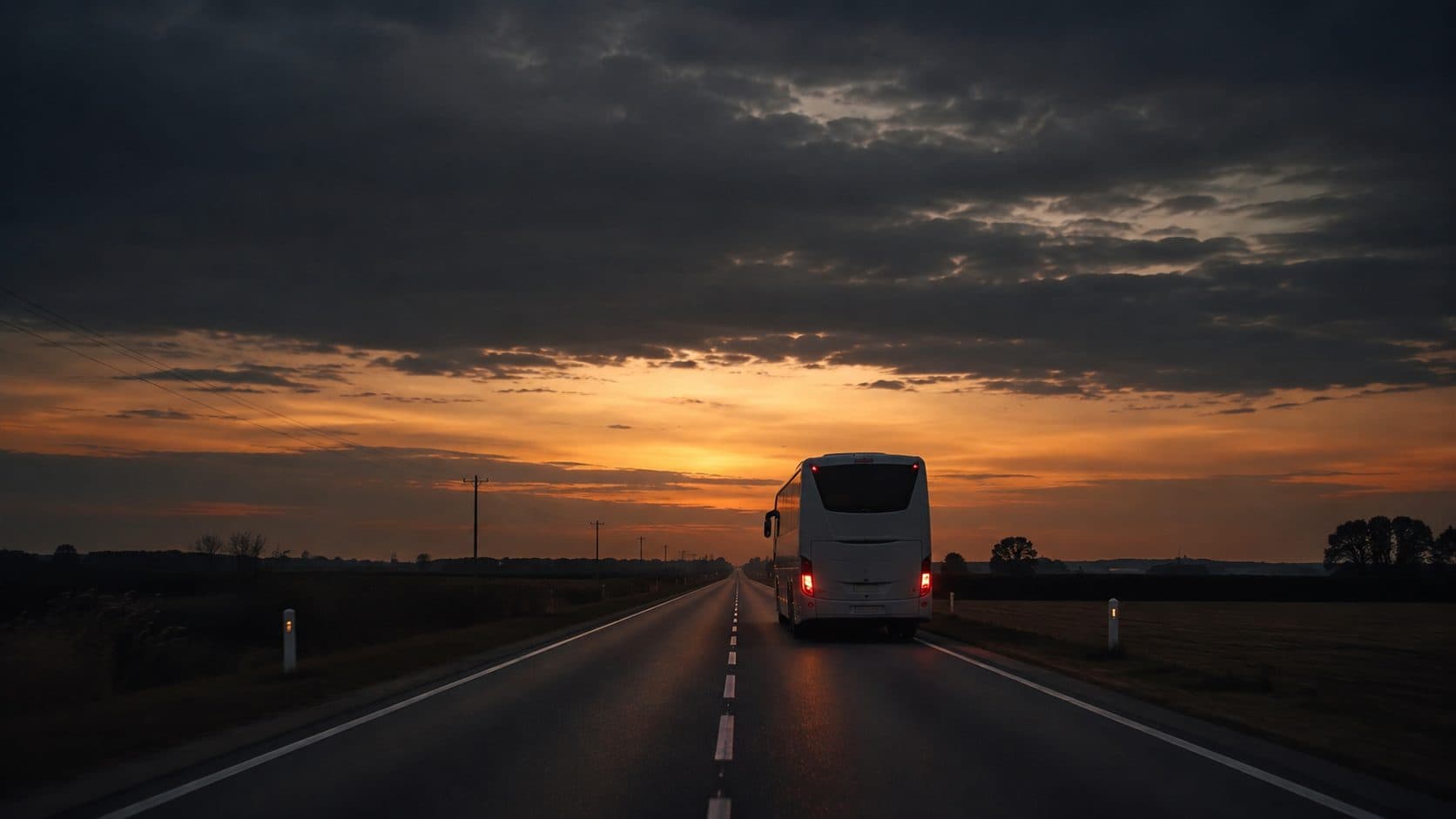 Autocar sur la route